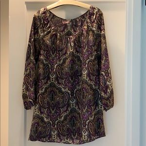 J Crew Women’s Silk Tunic in Paisley